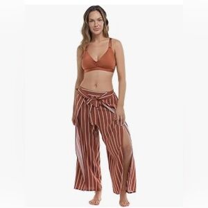 Skye womens Paige Wrap Front Cover-up Pant, XL